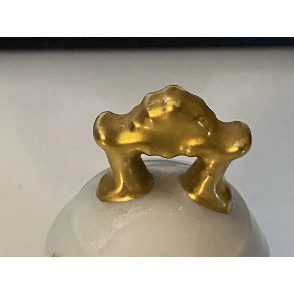 Vintage Bernardaud Limoges Porcelain Bell With Flower Motif Made In France‎ GUC